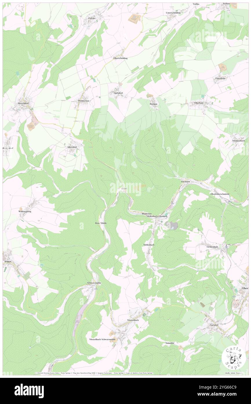 Zirkel, DE, Germania, Turingia, N 50 36' 24'', N 11 5' 28'', mappa, Cartascapes Mappa pubblicata nel 2024. Esplora Cartascapes, una mappa che rivela i diversi paesaggi, culture ed ecosistemi della Terra. Viaggia attraverso il tempo e lo spazio, scoprendo l'interconnessione del passato, del presente e del futuro del nostro pianeta. Foto Stock