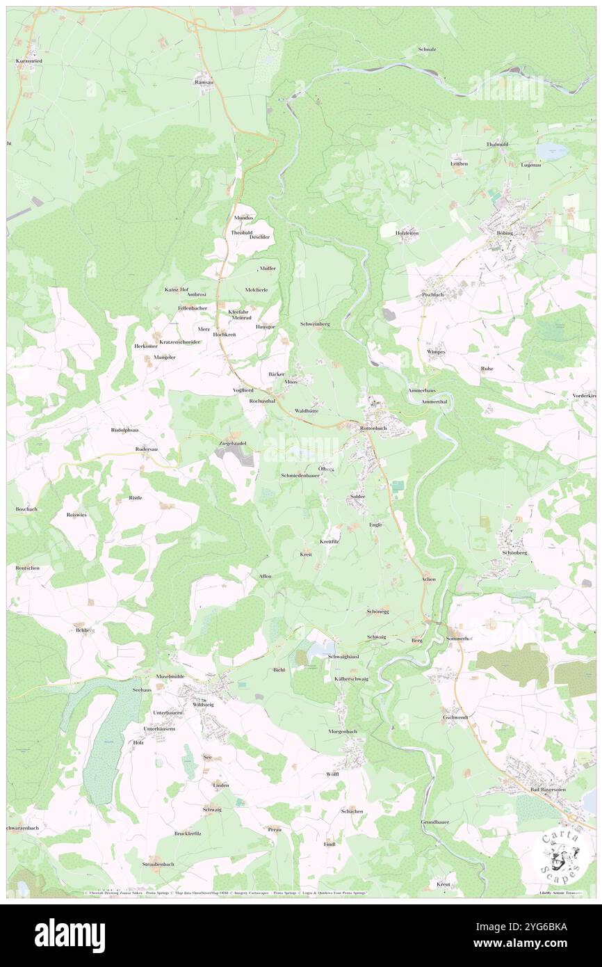 Olberger Weiher, DE, Germania, Baviera, N 47 43' 48'', N 10 57' 11'', mappa, Cartascapes Mappa pubblicata nel 2024. Esplora Cartascapes, una mappa che rivela i diversi paesaggi, culture ed ecosistemi della Terra. Viaggia attraverso il tempo e lo spazio, scoprendo l'interconnessione del passato, del presente e del futuro del nostro pianeta. Foto Stock