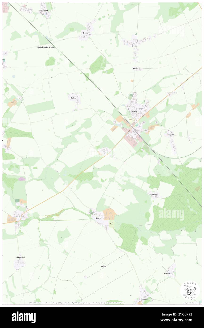 Thurow, DE, Germania, Meclemburgo-Vorpommern, N 53 58' 2'', N 13 31' 51''', mappa, Cartascapes Mappa pubblicata nel 2024. Esplora Cartascapes, una mappa che rivela i diversi paesaggi, culture ed ecosistemi della Terra. Viaggia attraverso il tempo e lo spazio, scoprendo l'interconnessione del passato, del presente e del futuro del nostro pianeta. Foto Stock