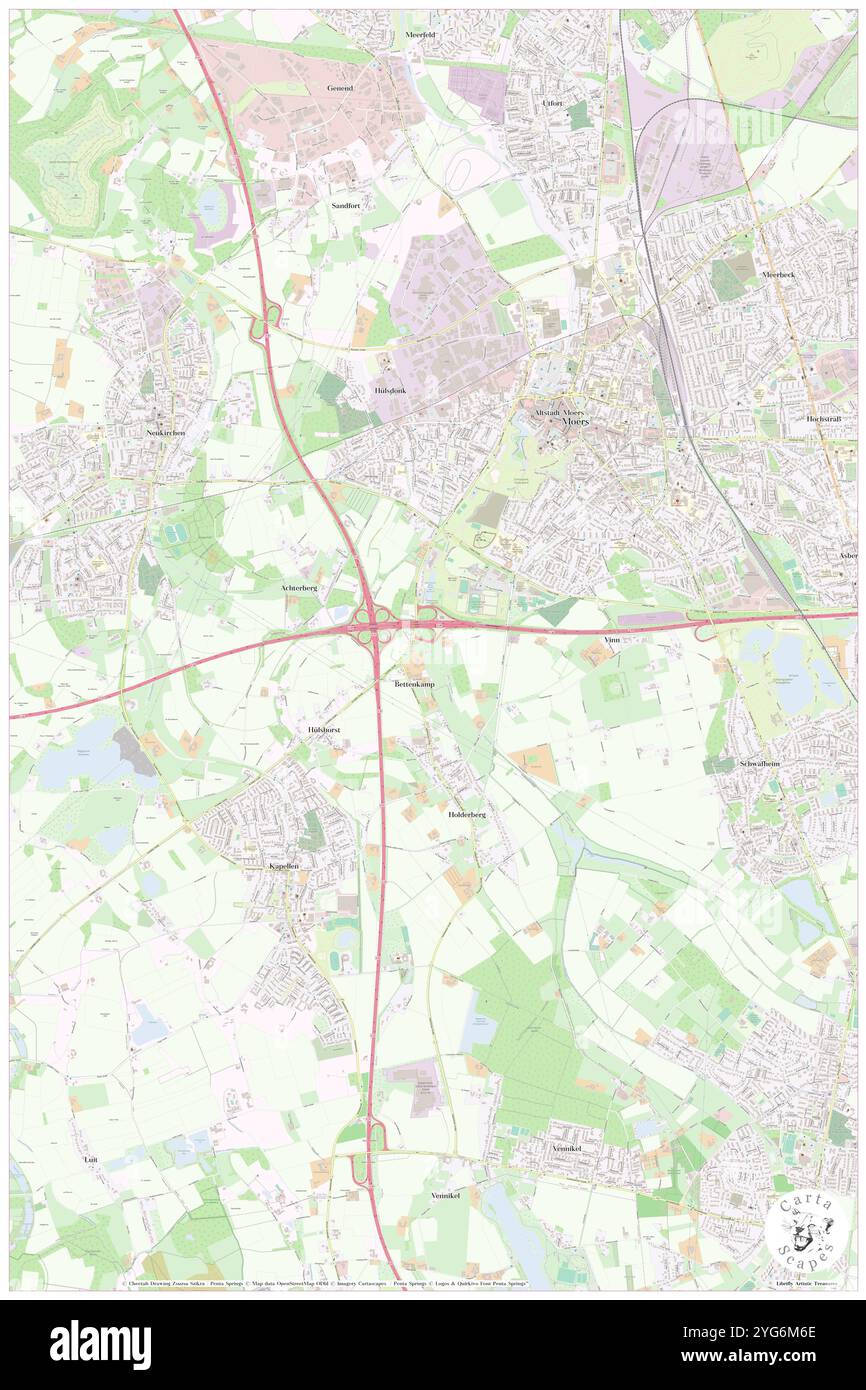 Niederrhein, distretto di Düsseldorf, DE, Germania, Renania settentrionale-Vestfalia, N 51 26' 3'', N 6 36' 41'', MAP, Cartascapes Map pubblicata nel 2024. Esplora Cartascapes, una mappa che rivela i diversi paesaggi, culture ed ecosistemi della Terra. Viaggia attraverso il tempo e lo spazio, scoprendo l'interconnessione del passato, del presente e del futuro del nostro pianeta. Foto Stock