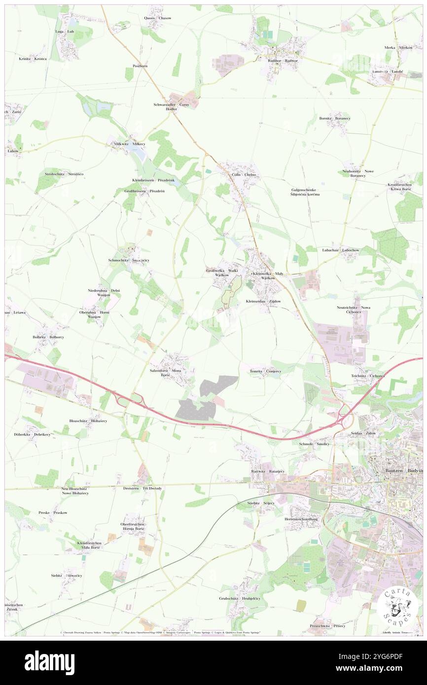 Wiewalze, DE, Germania, Sassonia, N 51 12' 14'', N 14 22' 53'', mappa, Cartascapes Mappa pubblicata nel 2024. Esplora Cartascapes, una mappa che rivela i diversi paesaggi, culture ed ecosistemi della Terra. Viaggia attraverso il tempo e lo spazio, scoprendo l'interconnessione del passato, del presente e del futuro del nostro pianeta. Foto Stock