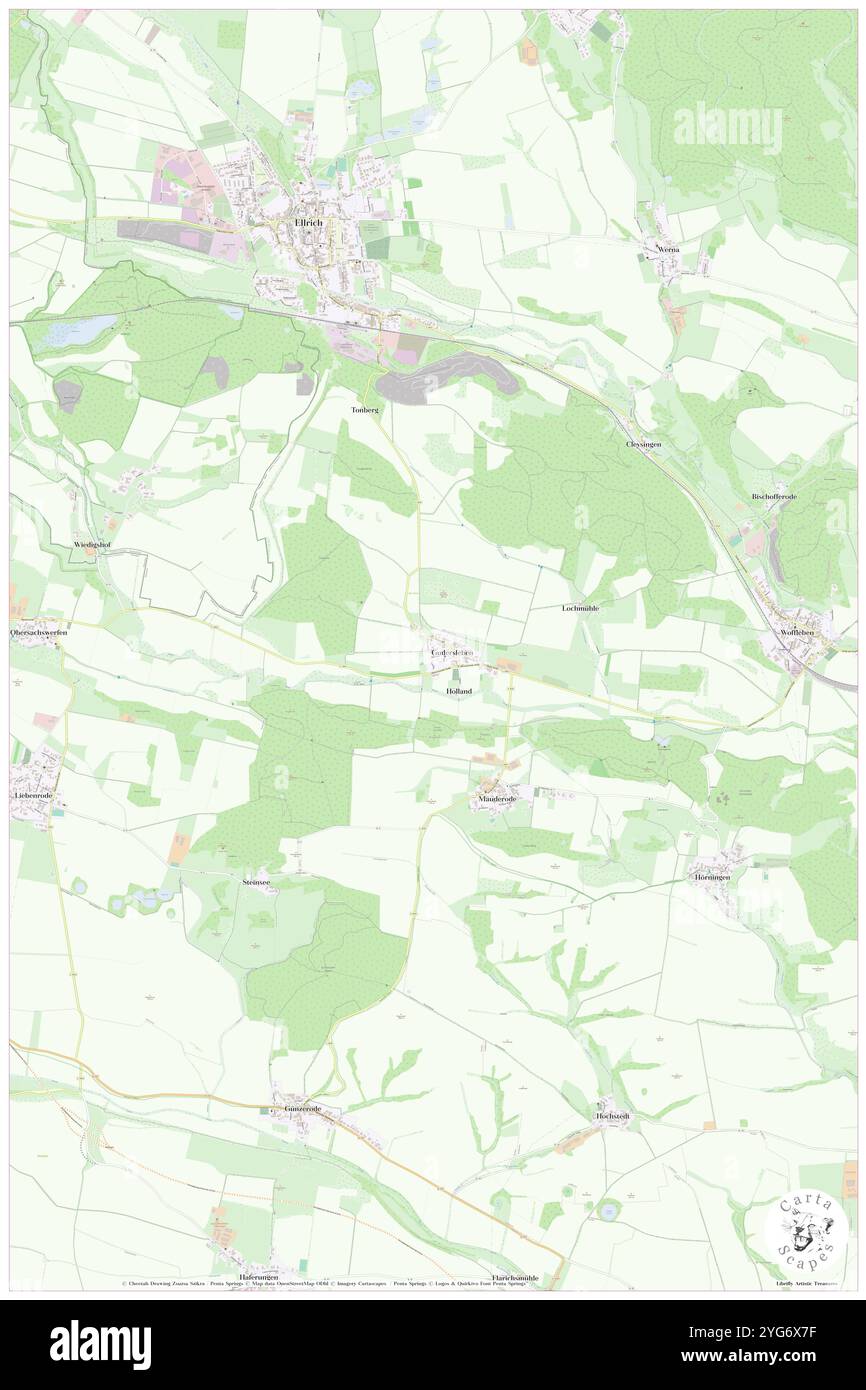 Gudersleben, DE, Germania, Turingia, N 51 33' 20'', N 10 40' 47'', mappa, Cartascapes Mappa pubblicata nel 2024. Esplora Cartascapes, una mappa che rivela i diversi paesaggi, culture ed ecosistemi della Terra. Viaggia attraverso il tempo e lo spazio, scoprendo l'interconnessione del passato, del presente e del futuro del nostro pianeta. Foto Stock