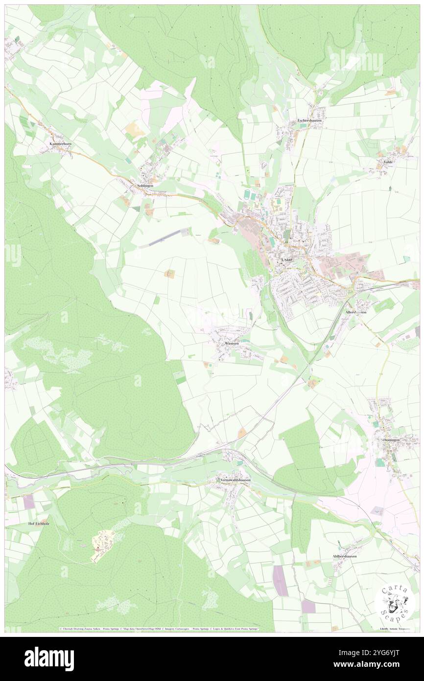 Tappenberg, DE, Germania, bassa Sassonia, N 51 38' 59'', N 9 37' 0'', mappa, Cartascapes Mappa pubblicata nel 2024. Esplora Cartascapes, una mappa che rivela i diversi paesaggi, culture ed ecosistemi della Terra. Viaggia attraverso il tempo e lo spazio, scoprendo l'interconnessione del passato, del presente e del futuro del nostro pianeta. Foto Stock