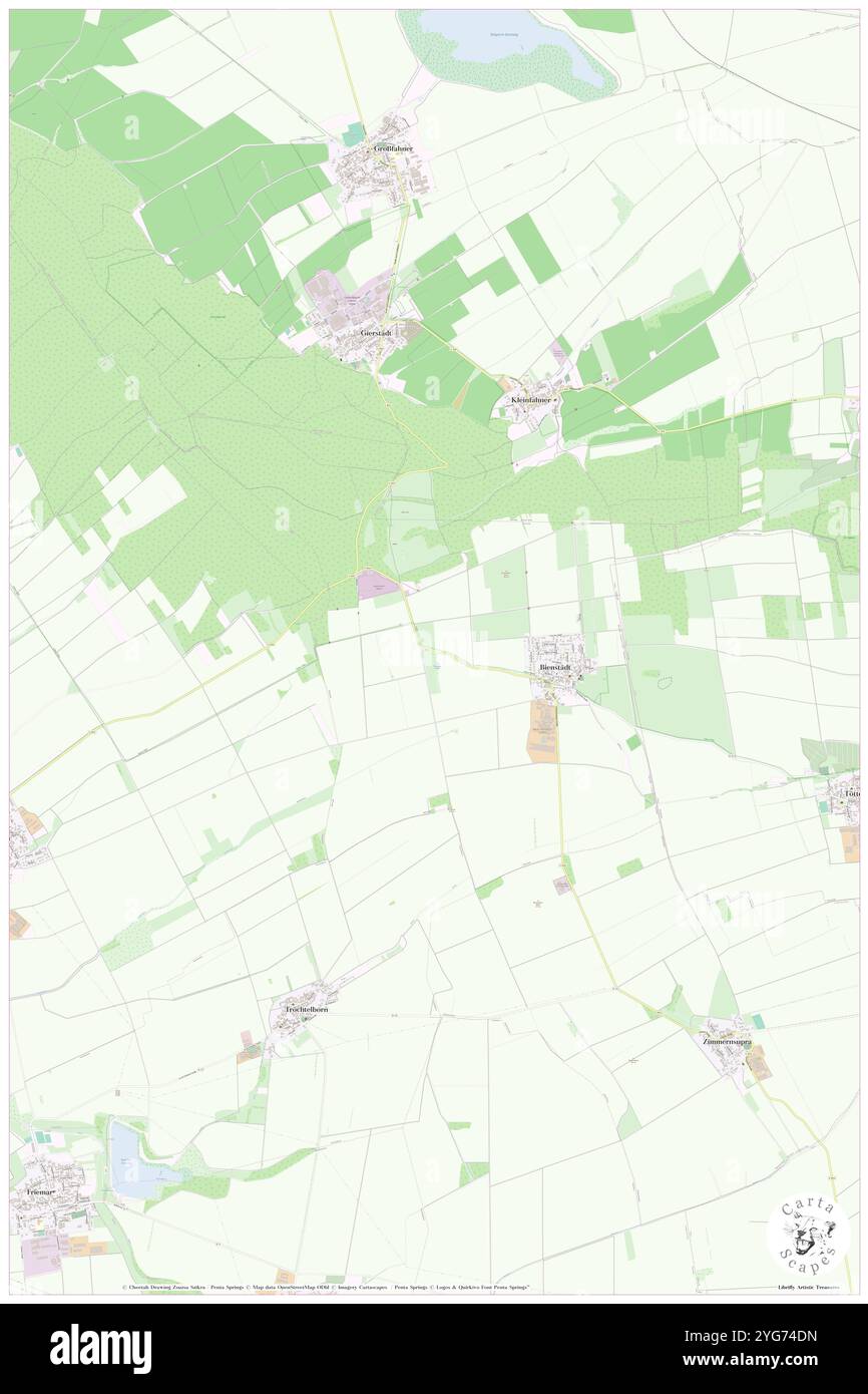 Bienstadt, DE, Germania, Turingia, N 51 1' 0'', N 10 50' 59''', mappa, Cartascapes Mappa pubblicata nel 2024. Esplora Cartascapes, una mappa che rivela i diversi paesaggi, culture ed ecosistemi della Terra. Viaggia attraverso il tempo e lo spazio, scoprendo l'interconnessione del passato, del presente e del futuro del nostro pianeta. Foto Stock