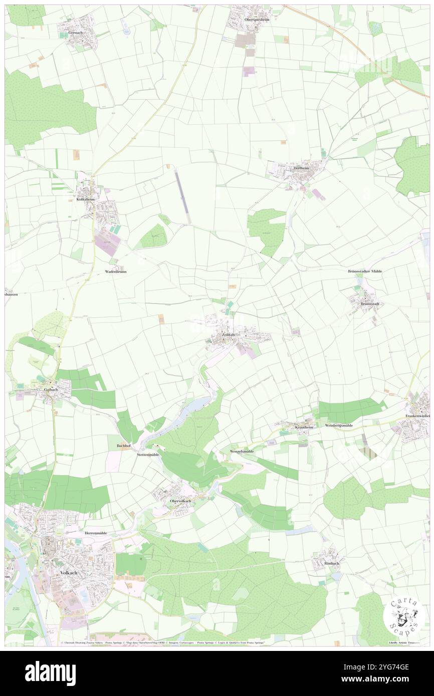 Seehausbach, DE, Germania, Baviera, N 49 53' 59'', N 10 16' 0'', mappa, Cartascapes Mappa pubblicata nel 2024. Esplora Cartascapes, una mappa che rivela i diversi paesaggi, culture ed ecosistemi della Terra. Viaggia attraverso il tempo e lo spazio, scoprendo l'interconnessione del passato, del presente e del futuro del nostro pianeta. Foto Stock