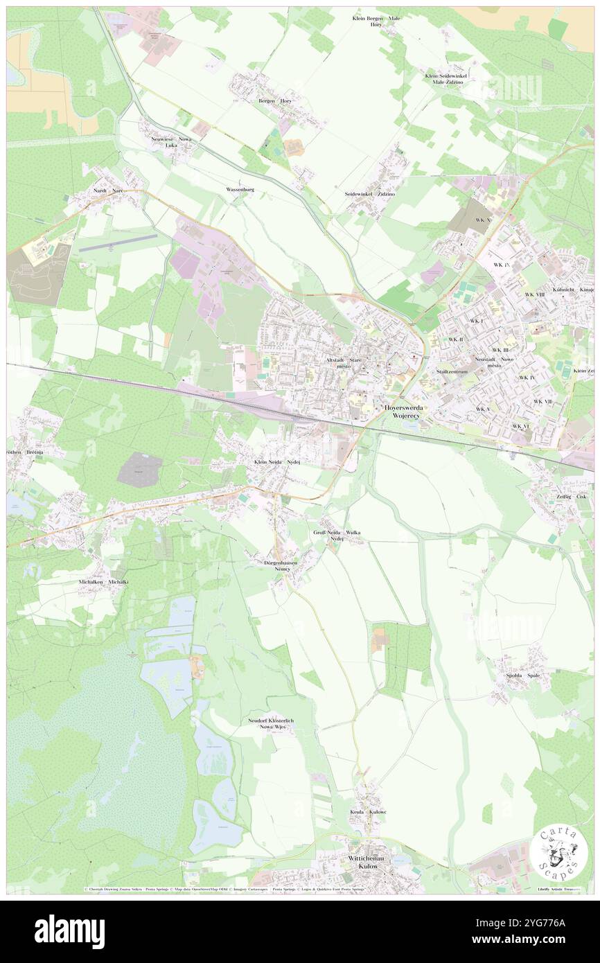 Klein Neida, DE, Germania, Sassonia, N 51 25' 44'', N 14 13' 54'', mappa, Cartascapes Mappa pubblicata nel 2024. Esplora Cartascapes, una mappa che rivela i diversi paesaggi, culture ed ecosistemi della Terra. Viaggia attraverso il tempo e lo spazio, scoprendo l'interconnessione del passato, del presente e del futuro del nostro pianeta. Foto Stock