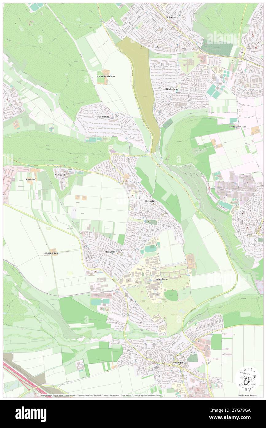 Birkach, Regierungsbezirk Stuttgart, DE, Germania, Baden-Wurttemberg, N 48 43' 36'', N 9 12' 20'', MAP, Cartascapes Map pubblicata nel 2024. Esplora Cartascapes, una mappa che rivela i diversi paesaggi, culture ed ecosistemi della Terra. Viaggia attraverso il tempo e lo spazio, scoprendo l'interconnessione del passato, del presente e del futuro del nostro pianeta. Foto Stock