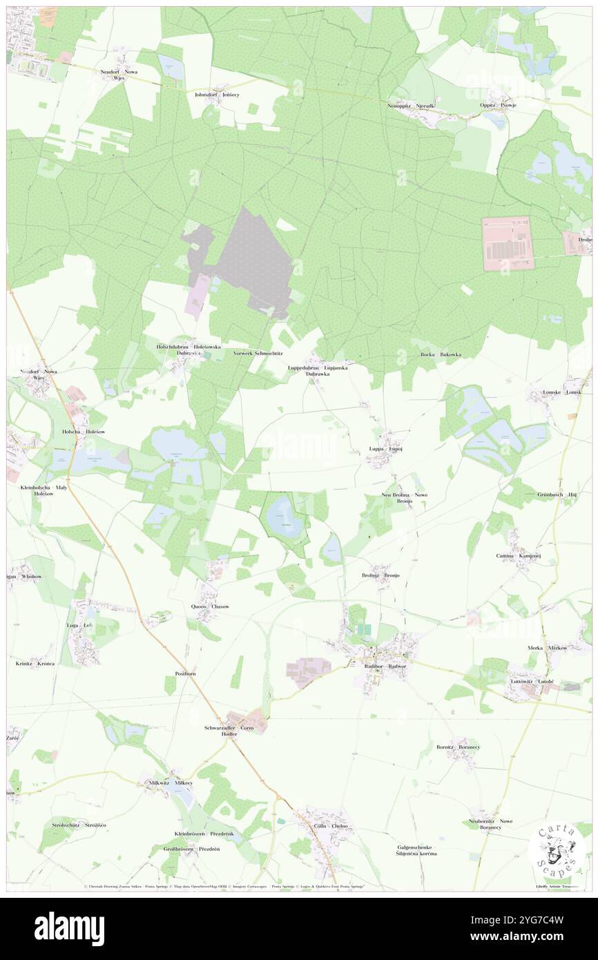 Litzenteich, DE, Germania, Sassonia, N 51 16' 0'', N 14 22' 59'', mappa, Cartascapes Mappa pubblicata nel 2024. Esplora Cartascapes, una mappa che rivela i diversi paesaggi, culture ed ecosistemi della Terra. Viaggia attraverso il tempo e lo spazio, scoprendo l'interconnessione del passato, del presente e del futuro del nostro pianeta. Foto Stock