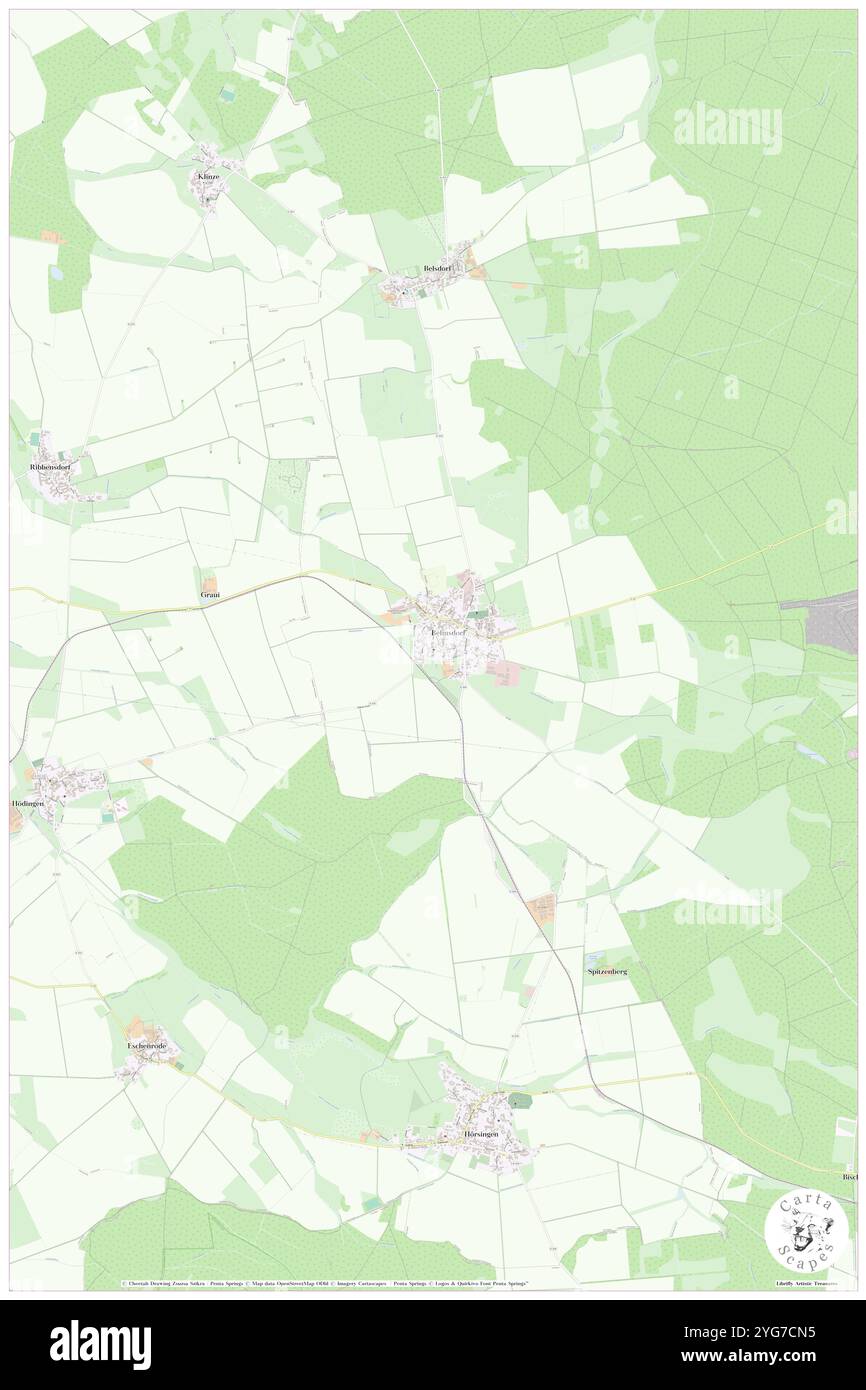 Behnsdorf, St. Martini, DE, Germania, Sassonia-Anhalt, N 52 18' 48'', N 11 8' 57'', MAP, Cartascapes Map pubblicata nel 2024. Esplora Cartascapes, una mappa che rivela i diversi paesaggi, culture ed ecosistemi della Terra. Viaggia attraverso il tempo e lo spazio, scoprendo l'interconnessione del passato, del presente e del futuro del nostro pianeta. Foto Stock