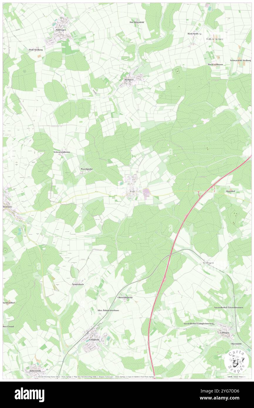 Buch, DE, Germania, Turingia, N 50 18' 35'', N 11 15' 36'', mappa, Cartascapes Mappa pubblicata nel 2024. Esplora Cartascapes, una mappa che rivela i diversi paesaggi, culture ed ecosistemi della Terra. Viaggia attraverso il tempo e lo spazio, scoprendo l'interconnessione del passato, del presente e del futuro del nostro pianeta. Foto Stock