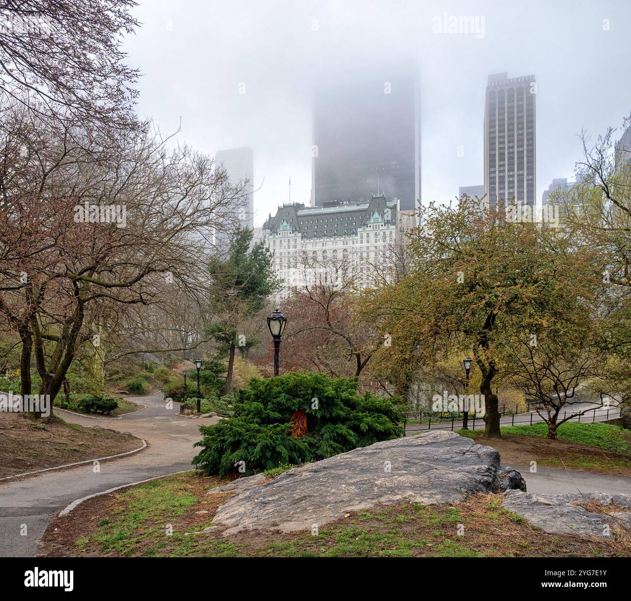 La molla nel Central Park di New York City Foto Stock