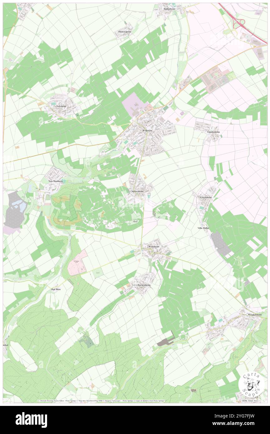 Siefersheim, DE, Germania, Rheinland-Pfalz, N 49 47' 59'', N 7 57' 0'', mappa, Cartascapes Mappa pubblicata nel 2024. Esplora Cartascapes, una mappa che rivela i diversi paesaggi, culture ed ecosistemi della Terra. Viaggia attraverso il tempo e lo spazio, scoprendo l'interconnessione del passato, del presente e del futuro del nostro pianeta. Foto Stock