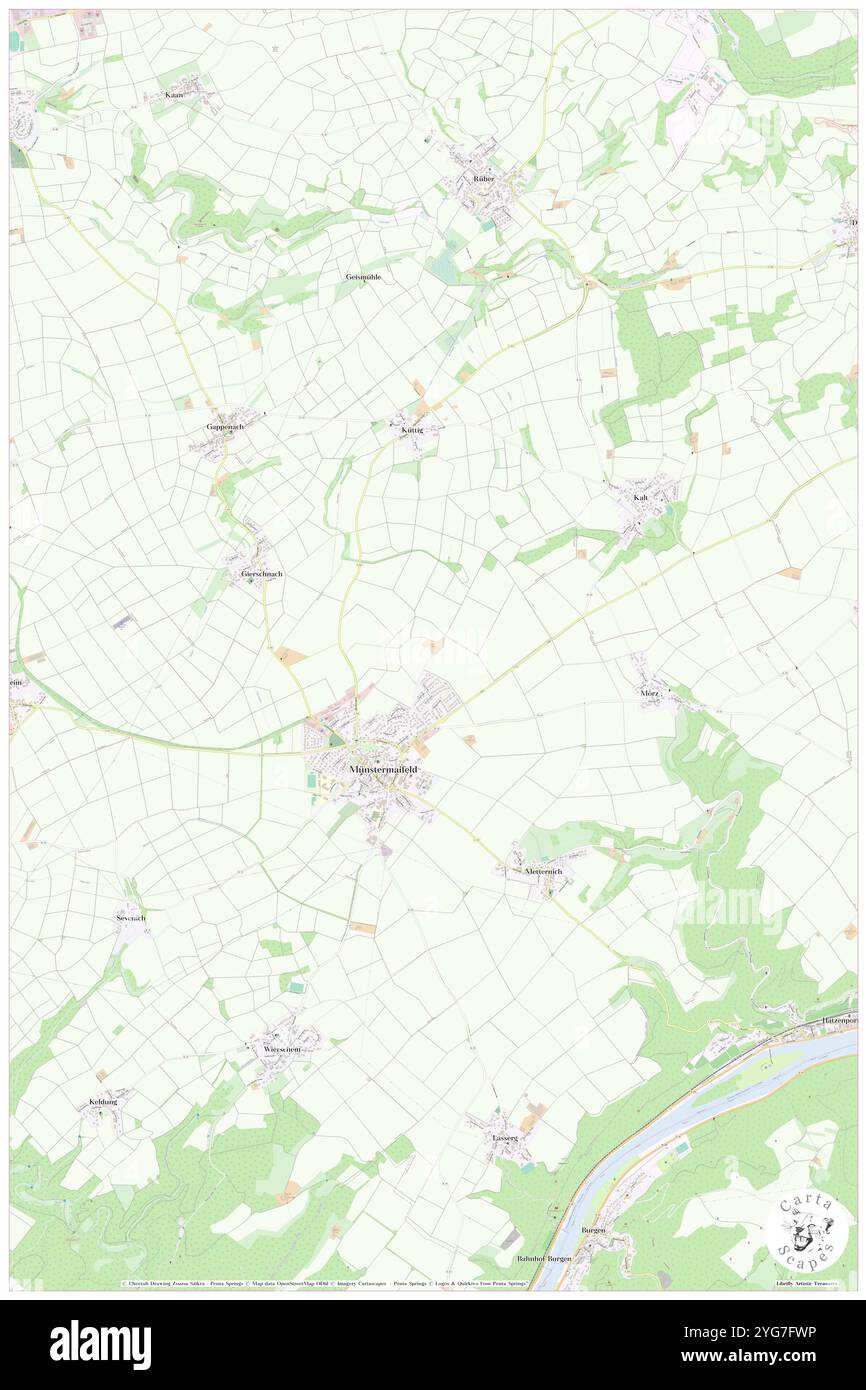 Kalscherhof, DE, Germania, Rheinland-Pfalz, N 50 15' 22'', N 7 22' 9'', mappa, Cartascapes Mappa pubblicata nel 2024. Esplora Cartascapes, una mappa che rivela i diversi paesaggi, culture ed ecosistemi della Terra. Viaggia attraverso il tempo e lo spazio, scoprendo l'interconnessione del passato, del presente e del futuro del nostro pianeta. Foto Stock