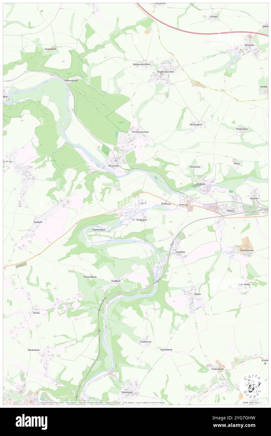 Toepeln, DE, Germania, Sassonia, N 51 7' 37'', N 13 2' 8'', mappa, Cartascapes Mappa pubblicata nel 2024. Esplora Cartascapes, una mappa che rivela i diversi paesaggi, culture ed ecosistemi della Terra. Viaggia attraverso il tempo e lo spazio, scoprendo l'interconnessione del passato, del presente e del futuro del nostro pianeta. Foto Stock