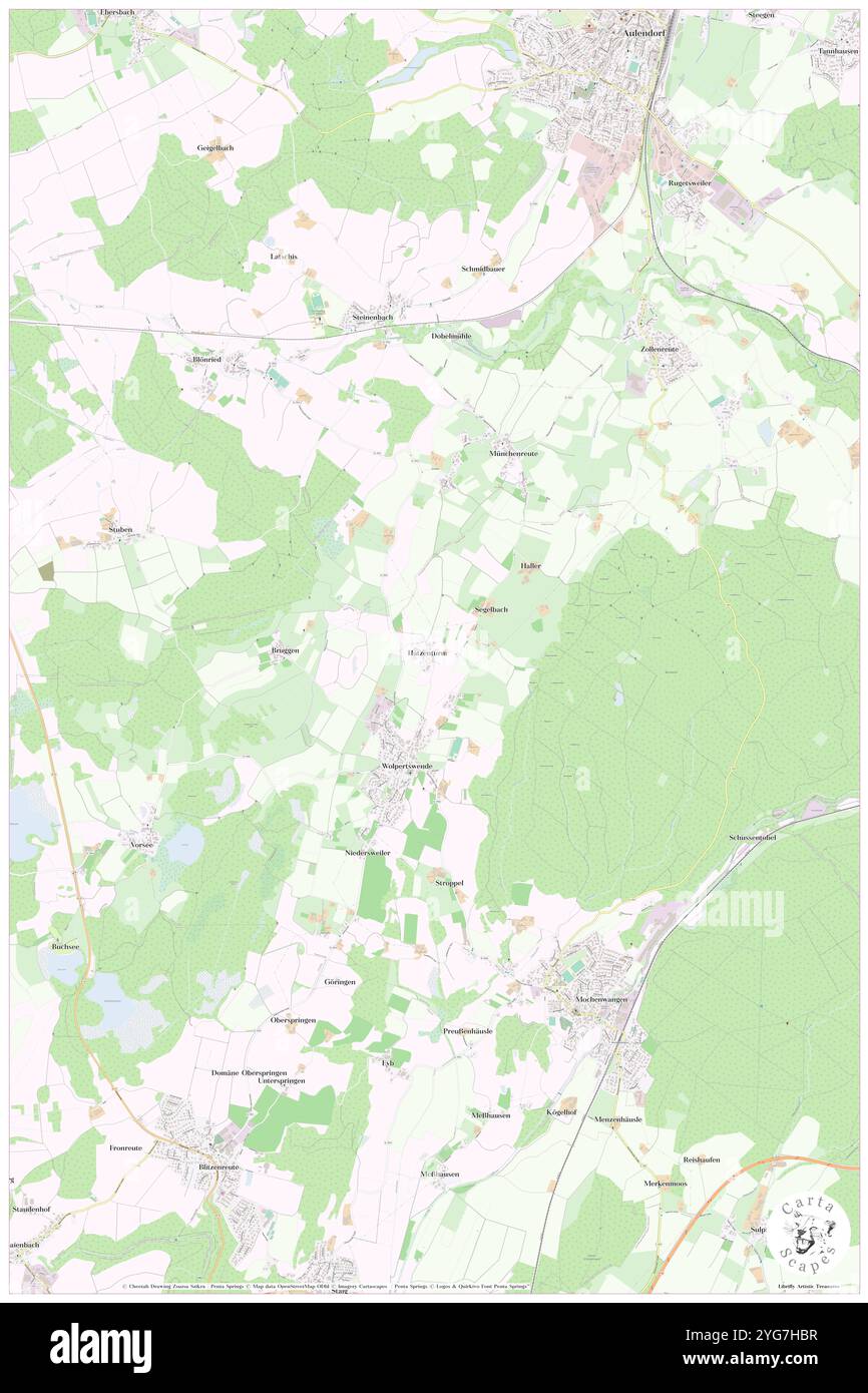 Hatz Tower, regione di Tübingen, DE, Germania, Baden-Wurttemberg, N 47 54' 13'', N 9 36' 58'', MAP, Cartascapes Map pubblicata nel 2024. Esplora Cartascapes, una mappa che rivela i diversi paesaggi, culture ed ecosistemi della Terra. Viaggia attraverso il tempo e lo spazio, scoprendo l'interconnessione del passato, del presente e del futuro del nostro pianeta. Foto Stock