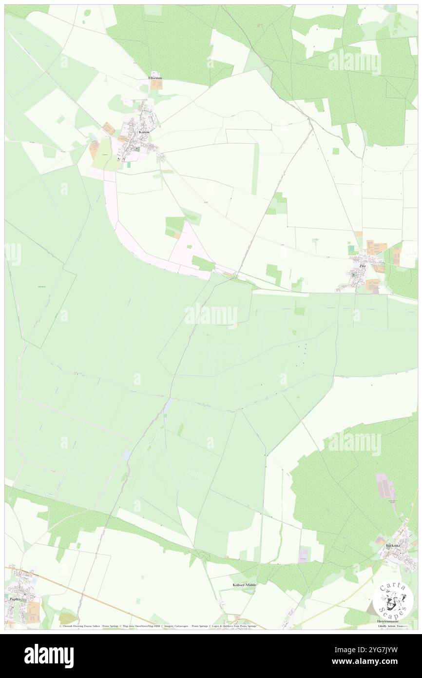 Hollandshof, DE, Germania, Brandeburgo, N 52 19' 0'', N 12 16' 59'', mappa, Cartascapes Mappa pubblicata nel 2024. Esplora Cartascapes, una mappa che rivela i diversi paesaggi, culture ed ecosistemi della Terra. Viaggia attraverso il tempo e lo spazio, scoprendo l'interconnessione del passato, del presente e del futuro del nostro pianeta. Foto Stock