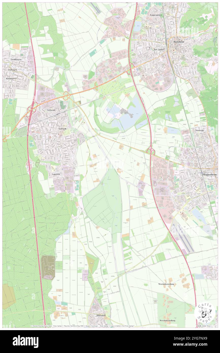 Alte Weschnitz, DE, Germania, N 49 38' 37'', N 8 35' 26'', mappa, Cartascapes Mappa pubblicata nel 2024. Esplora Cartascapes, una mappa che rivela i diversi paesaggi, culture ed ecosistemi della Terra. Viaggia attraverso il tempo e lo spazio, scoprendo l'interconnessione del passato, del presente e del futuro del nostro pianeta. Foto Stock