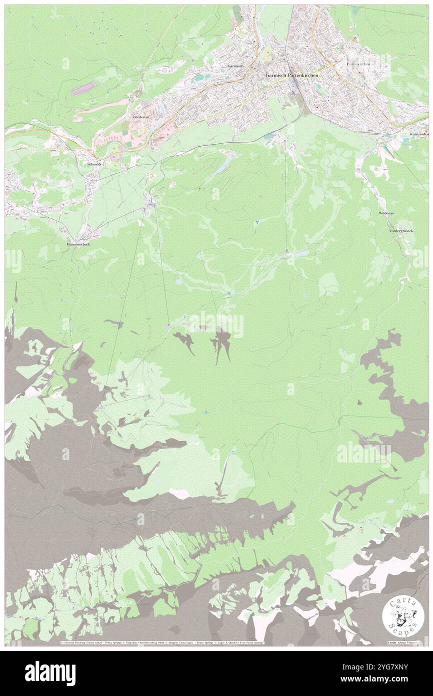 Kreuzjoch, alta Baviera, DE, Germania, Baviera, N 47 27' 7'', N 11 4' 42'', MAP, Cartascapes Map pubblicata nel 2024. Esplora Cartascapes, una mappa che rivela i diversi paesaggi, culture ed ecosistemi della Terra. Viaggia attraverso il tempo e lo spazio, scoprendo l'interconnessione del passato, del presente e del futuro del nostro pianeta. Foto Stock