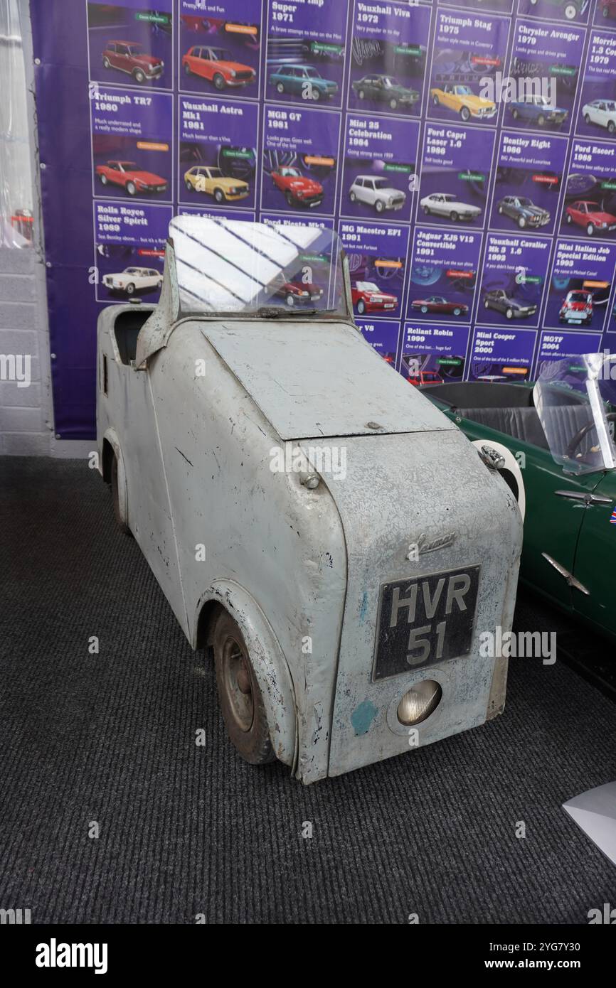 Micro Car presso un British Motor Museum Foto Stock