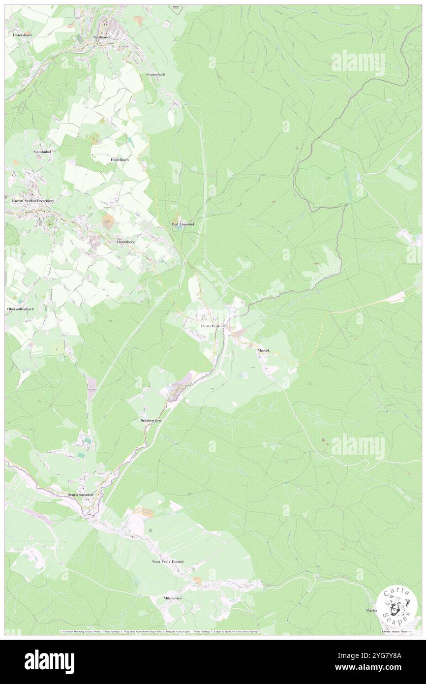 Deutscheinsiedel, Kirche, DE, Germania, Sassonia, N 50 37' 54'', N 13 29' 36'', MAP, Cartascapes Map pubblicata nel 2024. Esplora Cartascapes, una mappa che rivela i diversi paesaggi, culture ed ecosistemi della Terra. Viaggia attraverso il tempo e lo spazio, scoprendo l'interconnessione del passato, del presente e del futuro del nostro pianeta. Foto Stock