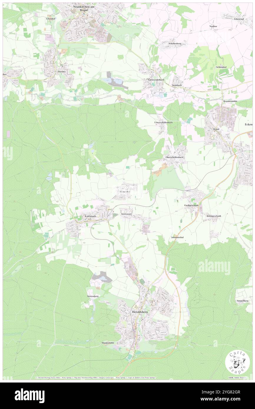 Rockenhof, Regierungsbezirk Mittelfranken, DE, Germania, Baviera, N 49 33' 53'', N 11 8' 51'', MAP, Cartascapes Map pubblicata nel 2024. Esplora Cartascapes, una mappa che rivela i diversi paesaggi, culture ed ecosistemi della Terra. Viaggia attraverso il tempo e lo spazio, scoprendo l'interconnessione del passato, del presente e del futuro del nostro pianeta. Foto Stock