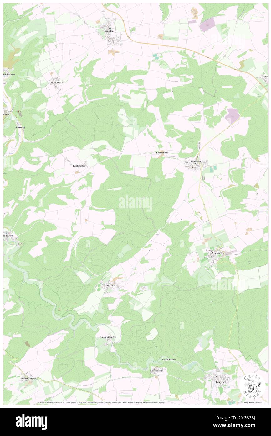 Gemeinbuch, DE, Germania, Baden-Wurttemberg, N 48 17' 59'', N 9 33' 0'', mappa, Cartascapes Mappa pubblicata nel 2024. Esplora Cartascapes, una mappa che rivela i diversi paesaggi, culture ed ecosistemi della Terra. Viaggia attraverso il tempo e lo spazio, scoprendo l'interconnessione del passato, del presente e del futuro del nostro pianeta. Foto Stock