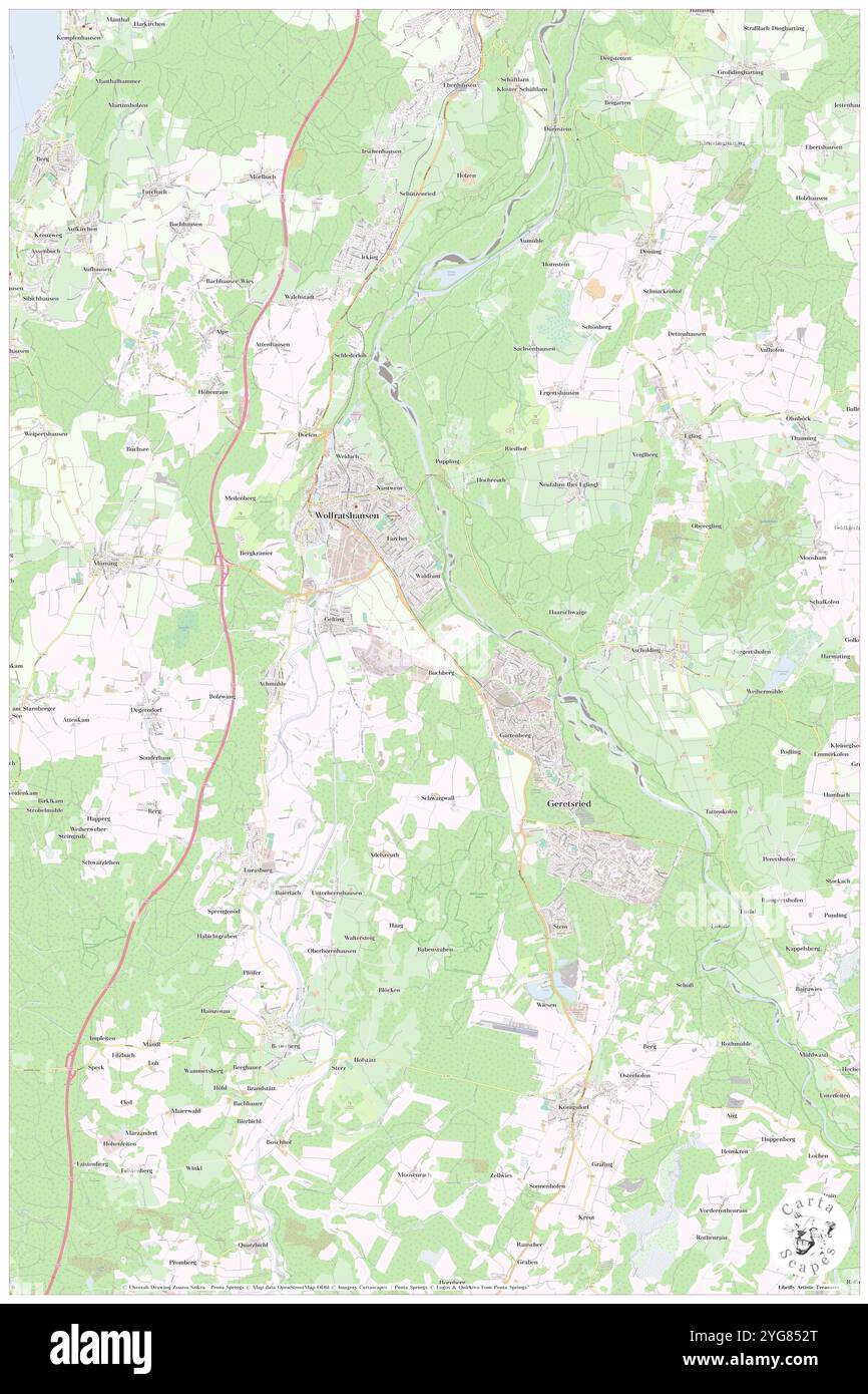 Buchberg, Svevia, Germania, Baviera, N 48 27' 0'', N 10 43' 59'', MAP, Cartascapes Map pubblicata nel 2024. Esplora Cartascapes, una mappa che rivela i diversi paesaggi, culture ed ecosistemi della Terra. Viaggia attraverso il tempo e lo spazio, scoprendo l'interconnessione del passato, del presente e del futuro del nostro pianeta. Foto Stock