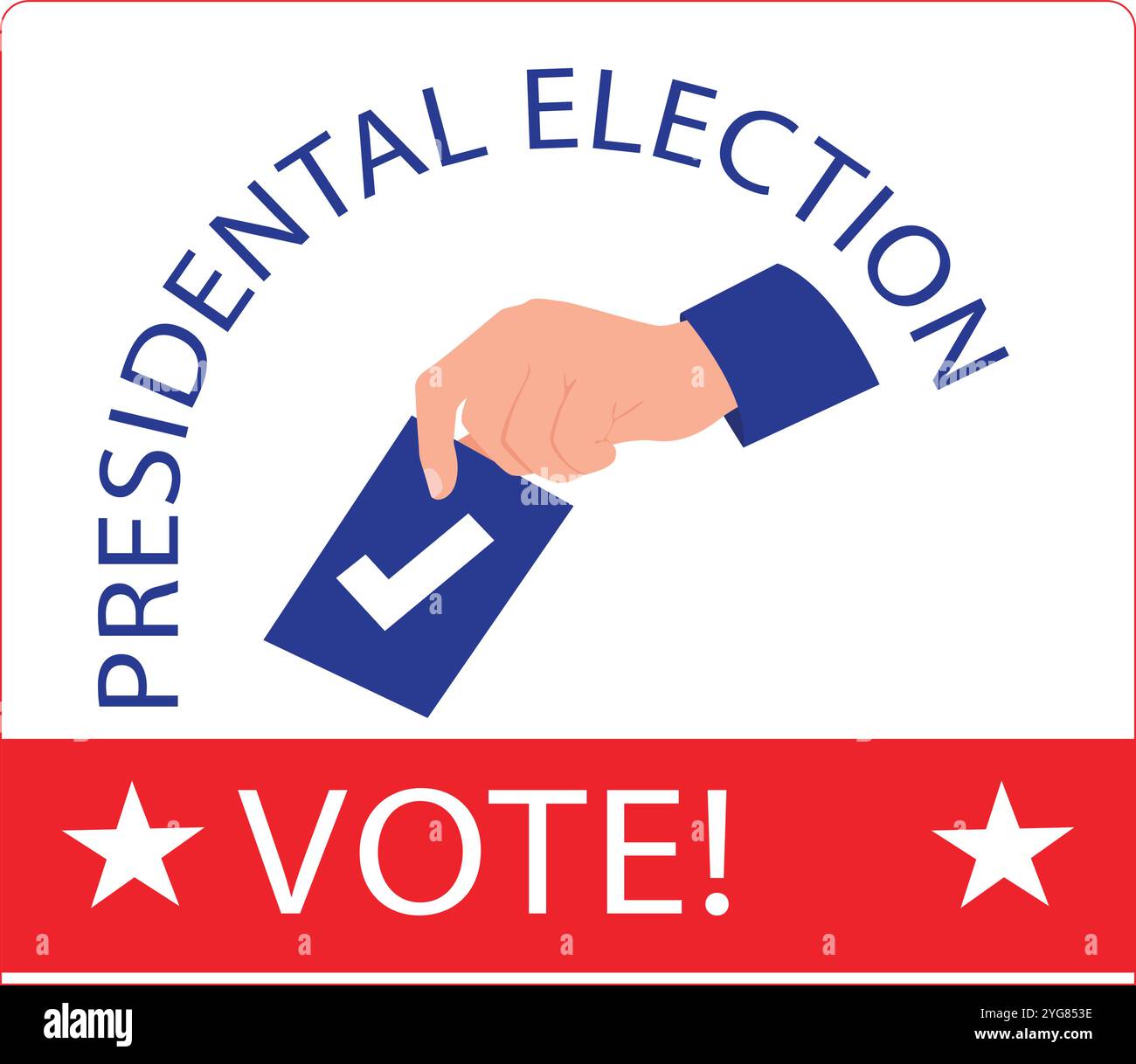 Voto e voto delle persone che si aggirano nelle elezioni Illustrazione Vettoriale