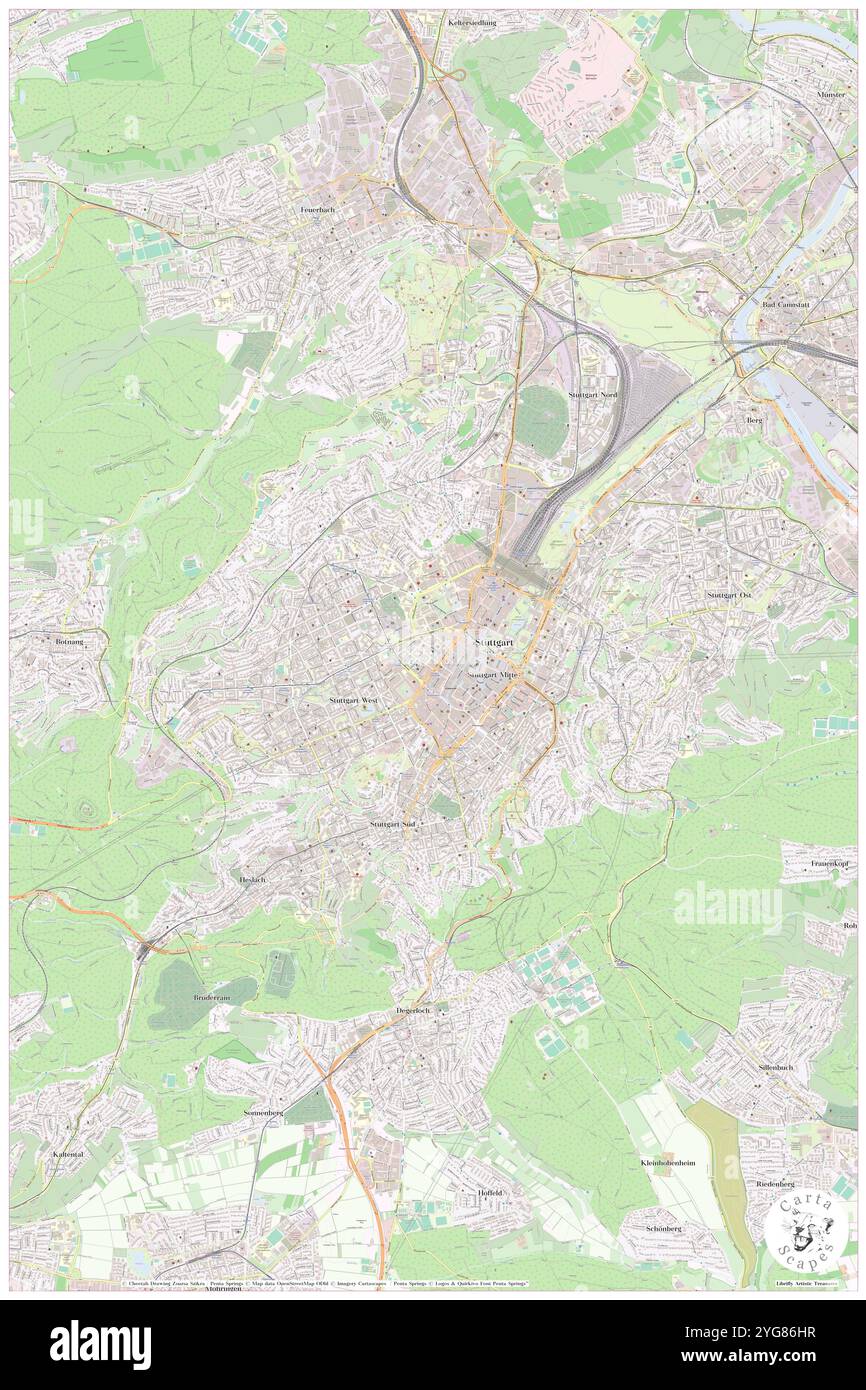 Hospitalkirche, Regierungsbezirk Stuttgart, DE, Germania, Baden-Wurttemberg, N 48 46' 40'', N 9 10' 22'', MAP, Cartascapes Map pubblicata nel 2024. Esplora Cartascapes, una mappa che rivela i diversi paesaggi, culture ed ecosistemi della Terra. Viaggia attraverso il tempo e lo spazio, scoprendo l'interconnessione del passato, del presente e del futuro del nostro pianeta. Foto Stock