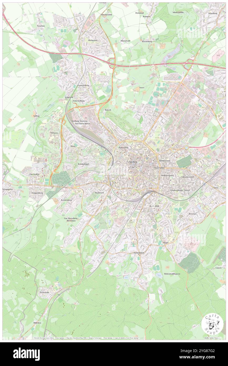 RWTH Aachen University - BGMR, Regierungsbezirk Köln, DE, Germania, Renania settentrionale-Vestfalia, N 50 46' 25'', N 6 4' 31'', MAP, Cartascapes Map pubblicata nel 2024. Esplora Cartascapes, una mappa che rivela i diversi paesaggi, culture ed ecosistemi della Terra. Viaggia attraverso il tempo e lo spazio, scoprendo l'interconnessione del passato, del presente e del futuro del nostro pianeta. Foto Stock