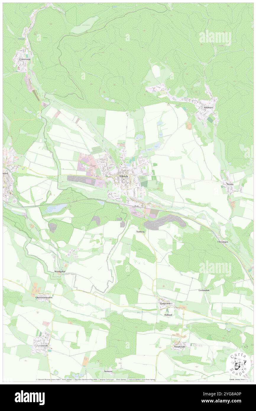 Galgenberg, DE, Germania, Turingia, N 51 34' 59'', N 10 40' 0'', mappa, Cartascapes Mappa pubblicata nel 2024. Esplora Cartascapes, una mappa che rivela i diversi paesaggi, culture ed ecosistemi della Terra. Viaggia attraverso il tempo e lo spazio, scoprendo l'interconnessione del passato, del presente e del futuro del nostro pianeta. Foto Stock