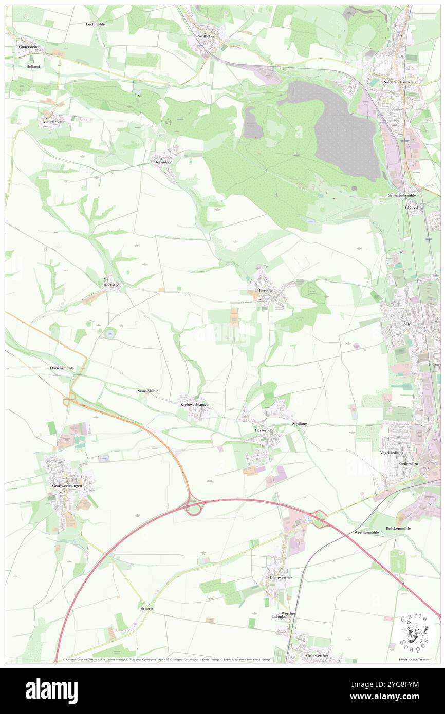 Heideberg, DE, Germania, Turingia, N 51 30' 51'', N 10 43' 35'', mappa, Cartascapes Mappa pubblicata nel 2024. Esplora Cartascapes, una mappa che rivela i diversi paesaggi, culture ed ecosistemi della Terra. Viaggia attraverso il tempo e lo spazio, scoprendo l'interconnessione del passato, del presente e del futuro del nostro pianeta. Foto Stock