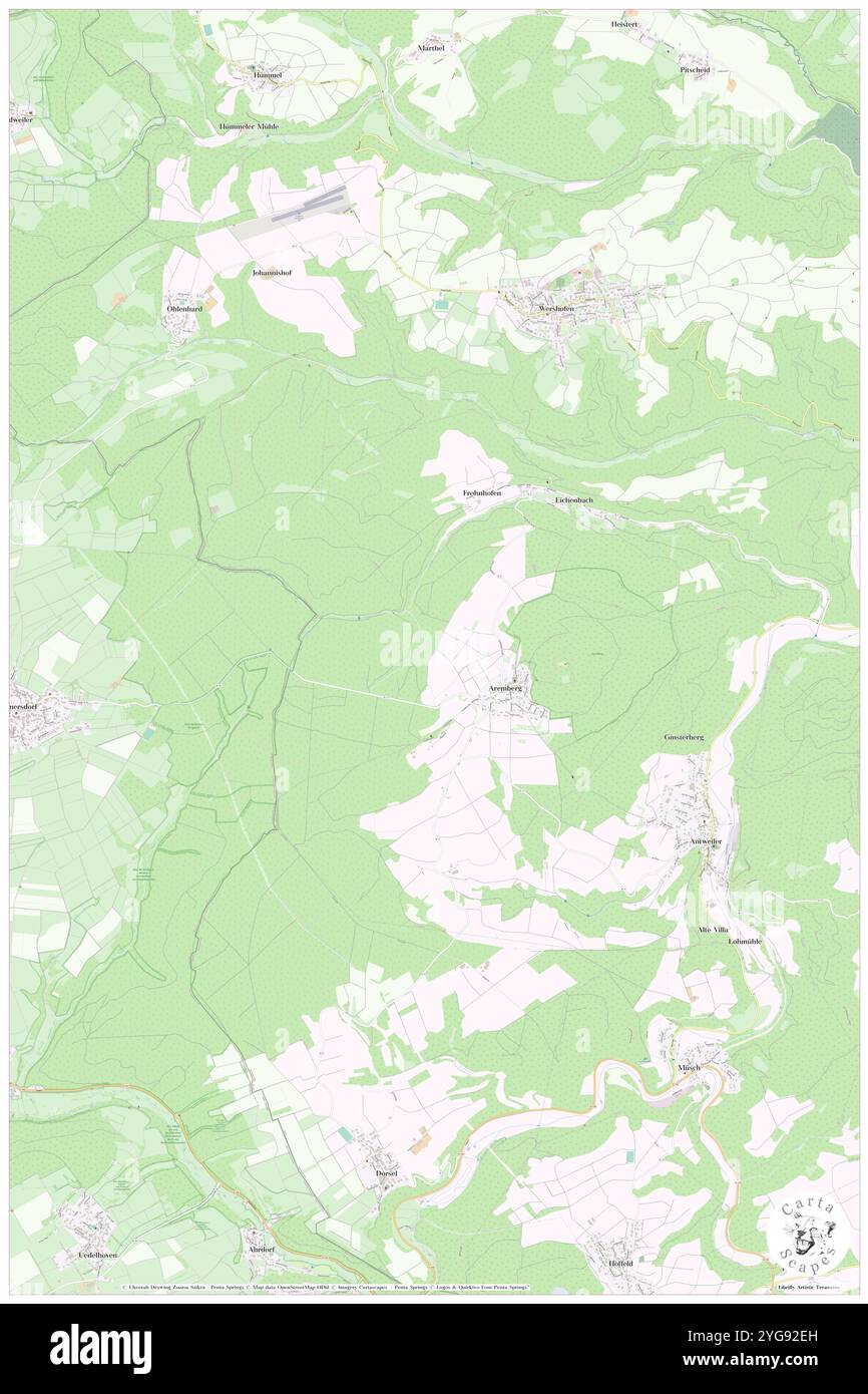 Aremberg, DE, Germania, Rheinland-Pfalz, N 50 25' 0'', N 6 47' 59'', MAP, Cartascapes Map pubblicata nel 2024. Esplora Cartascapes, una mappa che rivela i diversi paesaggi, culture ed ecosistemi della Terra. Viaggia attraverso il tempo e lo spazio, scoprendo l'interconnessione del passato, del presente e del futuro del nostro pianeta. Foto Stock