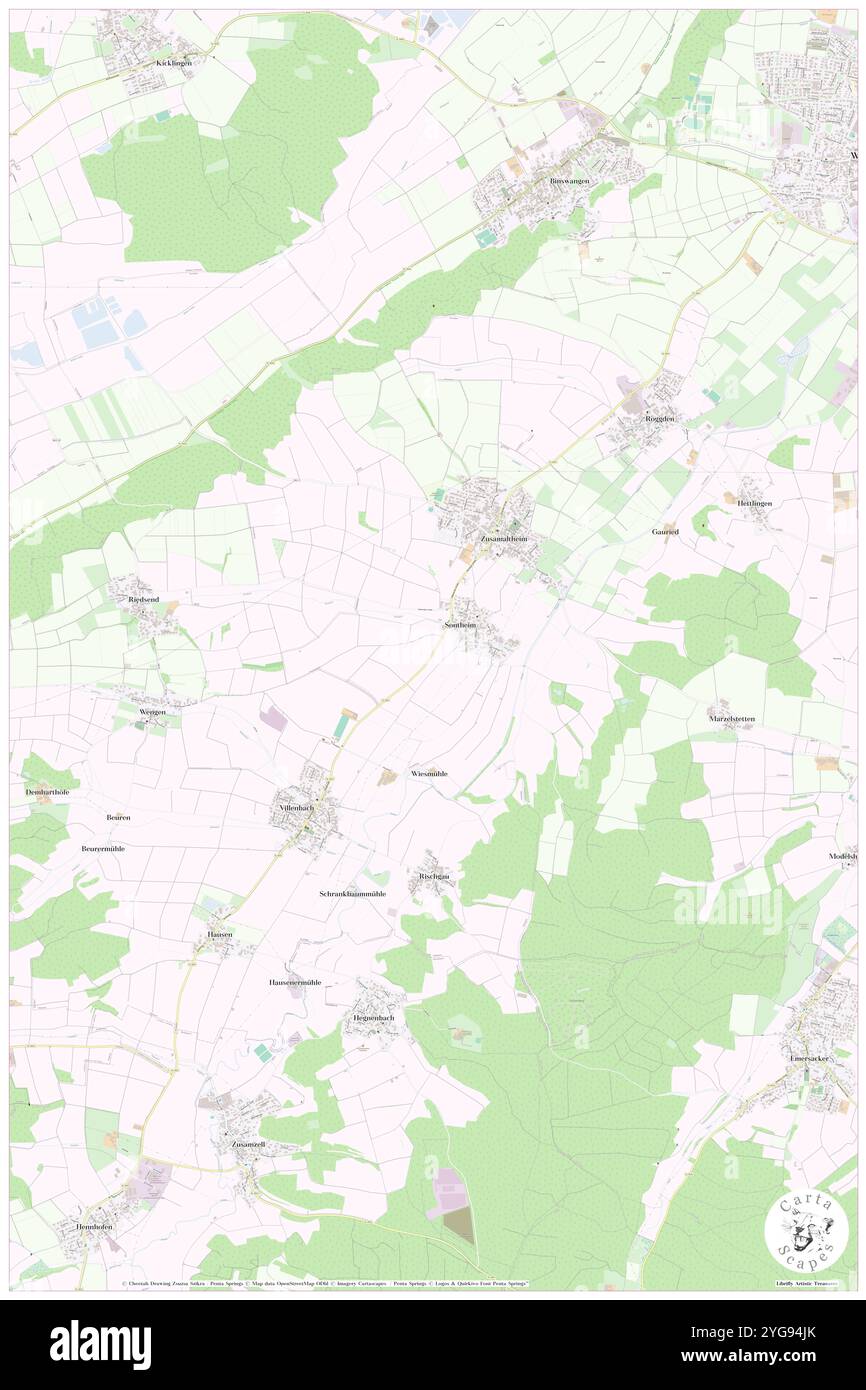 Zusamaltheim, Svevia, DE, Germania, Baviera, N 48 31' 51'', N 10 38' 8'', MAP, Cartascapes Map pubblicata nel 2024. Esplora Cartascapes, una mappa che rivela i diversi paesaggi, culture ed ecosistemi della Terra. Viaggia attraverso il tempo e lo spazio, scoprendo l'interconnessione del passato, del presente e del futuro del nostro pianeta. Foto Stock