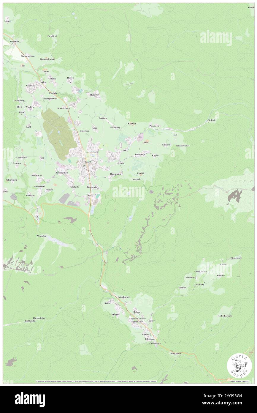 Krottensee, DE, Germania, Baviera, N 47 45' 17'', N 12 45' 55'', mappa, Cartascapes Mappa pubblicata nel 2024. Esplora Cartascapes, una mappa che rivela i diversi paesaggi, culture ed ecosistemi della Terra. Viaggia attraverso il tempo e lo spazio, scoprendo l'interconnessione del passato, del presente e del futuro del nostro pianeta. Foto Stock