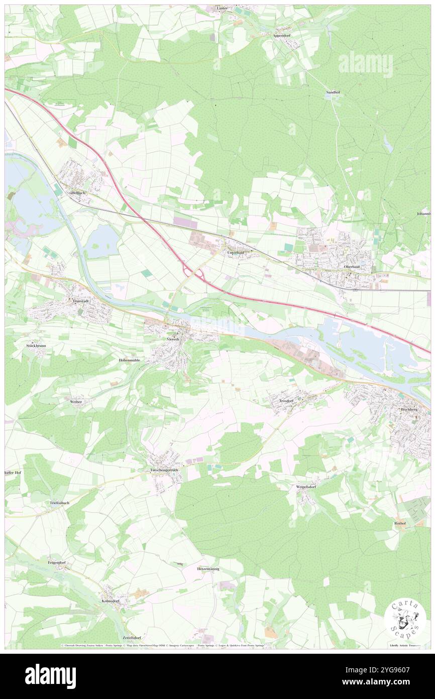 SCHLEUSE Viereth, alta Franconia, DE, Germania, Baviera, N 49 55' 25'', N 10 47' 6'', MAP, Cartascapes Map pubblicata nel 2024. Esplora Cartascapes, una mappa che rivela i diversi paesaggi, culture ed ecosistemi della Terra. Viaggia attraverso il tempo e lo spazio, scoprendo l'interconnessione del passato, del presente e del futuro del nostro pianeta. Foto Stock