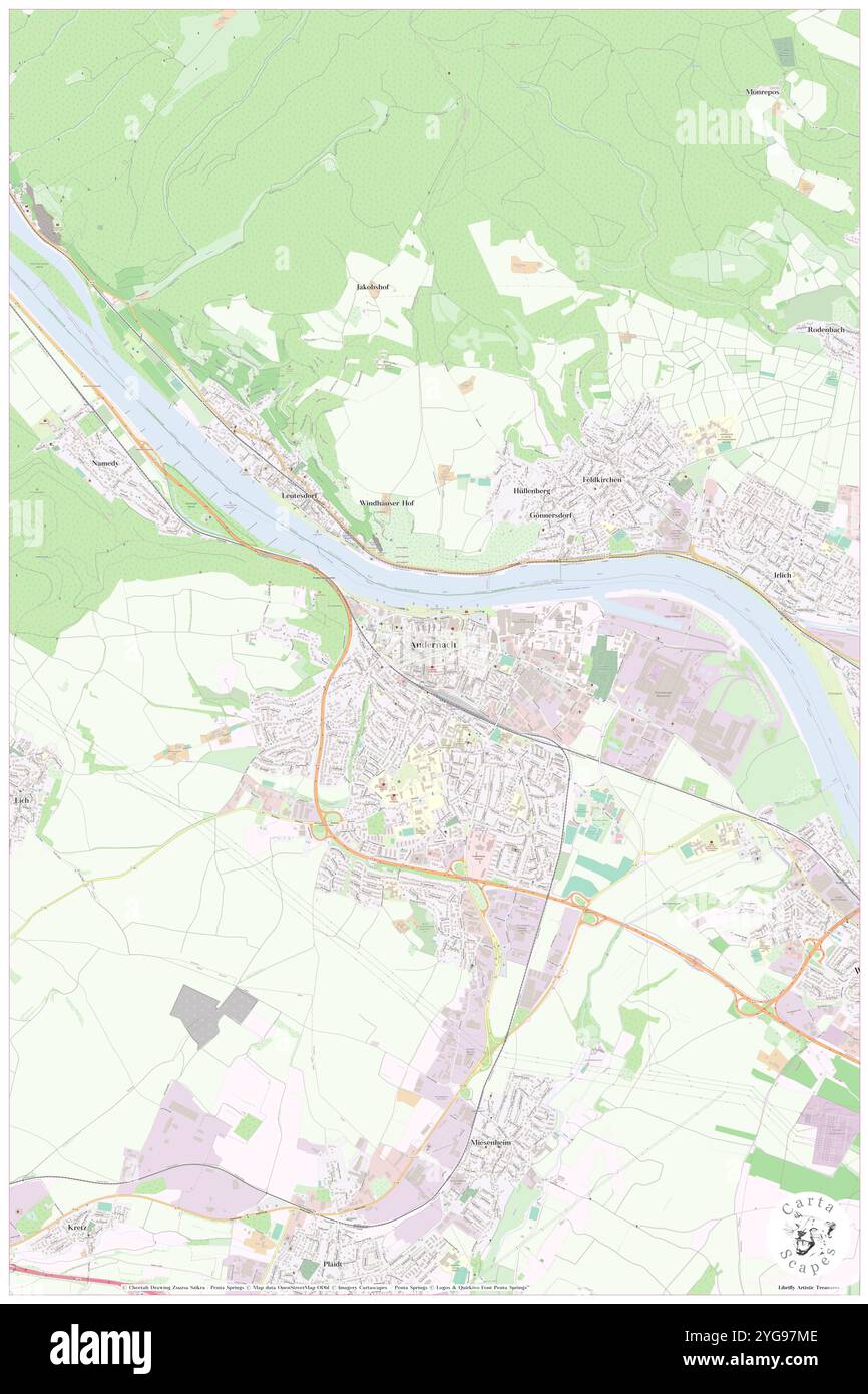 Brothers Tower, DE, Germania, Rheinland-Pfalz, N 50 26' 18'', N 7 24' 9'', mappa, Cartascapes Mappa pubblicata nel 2024. Esplora Cartascapes, una mappa che rivela i diversi paesaggi, culture ed ecosistemi della Terra. Viaggia attraverso il tempo e lo spazio, scoprendo l'interconnessione del passato, del presente e del futuro del nostro pianeta. Foto Stock