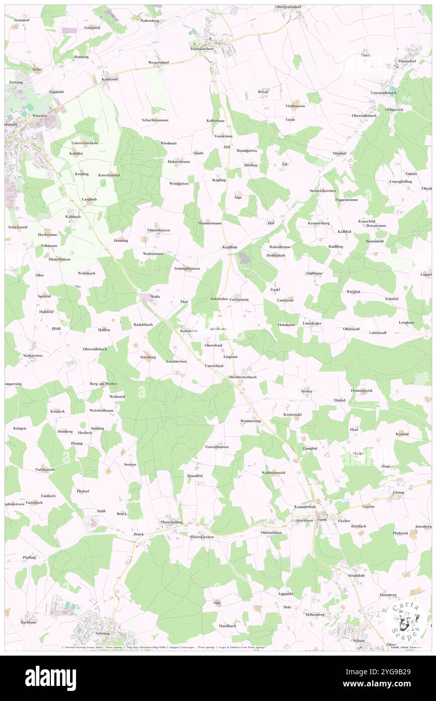 Adermann, bassa Baviera, DE, Germania, Baviera, N 48 31' 54'', N 12 52' 1'', MAP, Cartascapes Map pubblicata nel 2024. Esplora Cartascapes, una mappa che rivela i diversi paesaggi, culture ed ecosistemi della Terra. Viaggia attraverso il tempo e lo spazio, scoprendo l'interconnessione del passato, del presente e del futuro del nostro pianeta. Foto Stock