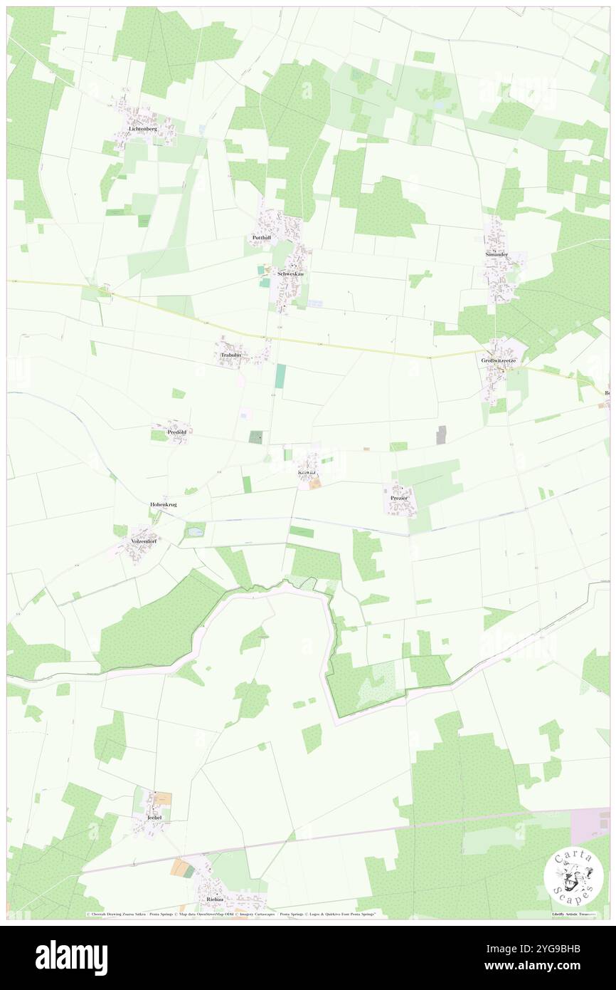 Kriwitz, DE, Germania, bassa Sassonia, N 52 54' 1'', N 11 17' 25'', mappa, Cartascapes Mappa pubblicata nel 2024. Esplora Cartascapes, una mappa che rivela i diversi paesaggi, culture ed ecosistemi della Terra. Viaggia attraverso il tempo e lo spazio, scoprendo l'interconnessione del passato, del presente e del futuro del nostro pianeta. Foto Stock