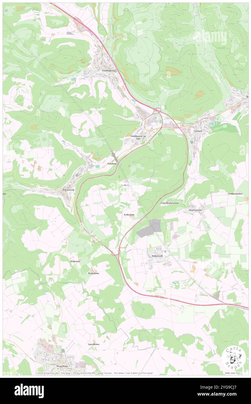 Eselhof, Regierungsbezirk Stuttgart, DE, Germania, Baden-Wurttemberg, N 48 33' 44'', N 9 39' 2'', MAP, Cartascapes Map pubblicata nel 2024. Esplora Cartascapes, una mappa che rivela i diversi paesaggi, culture ed ecosistemi della Terra. Viaggia attraverso il tempo e lo spazio, scoprendo l'interconnessione del passato, del presente e del futuro del nostro pianeta. Foto Stock