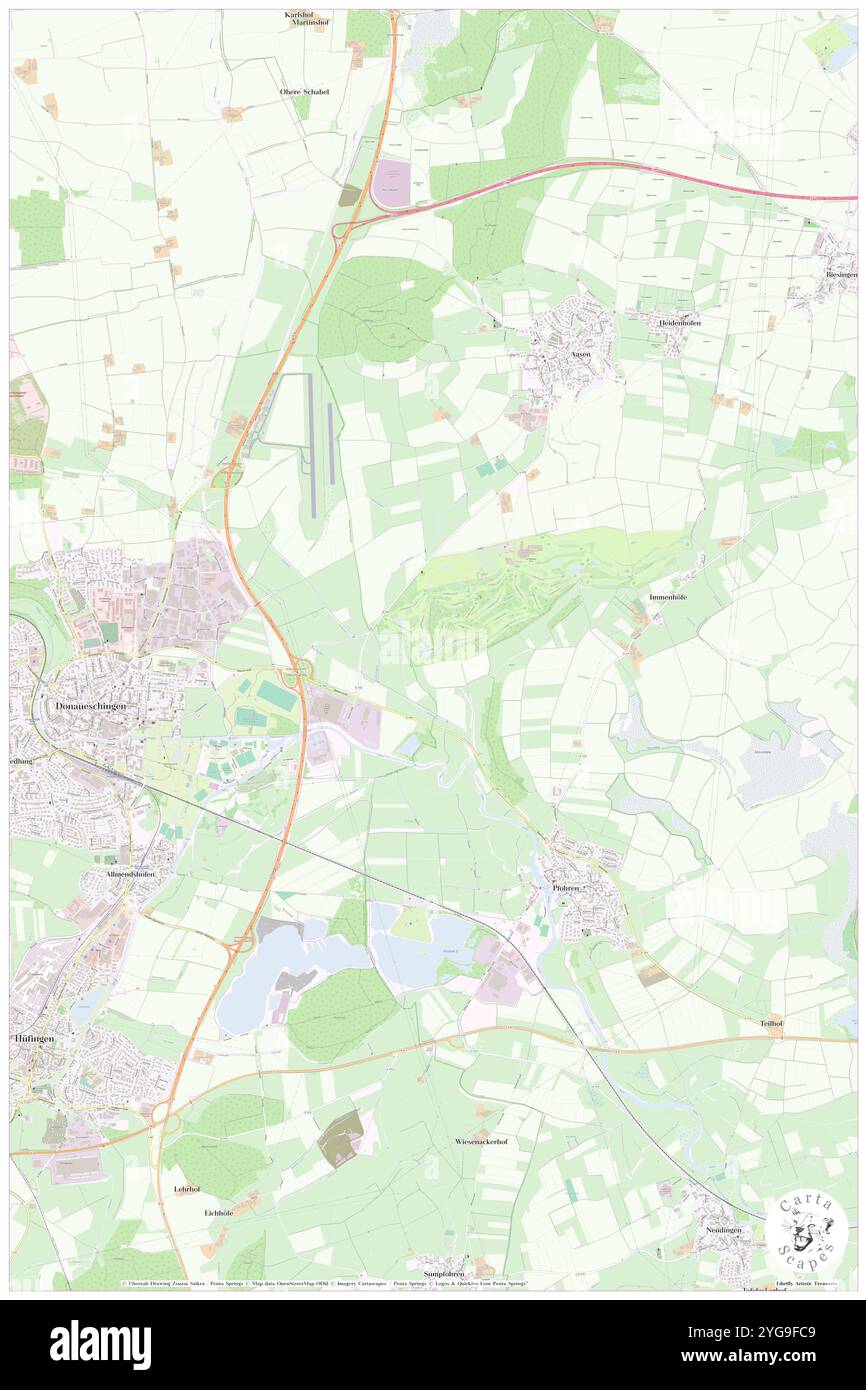 Pfohrbach, DE, Germania, Baden-Wurttemberg, N 47 57' 28'', N 8 32' 11'', mappa, Cartascapes Mappa pubblicata nel 2024. Esplora Cartascapes, una mappa che rivela i diversi paesaggi, culture ed ecosistemi della Terra. Viaggia attraverso il tempo e lo spazio, scoprendo l'interconnessione del passato, del presente e del futuro del nostro pianeta. Foto Stock