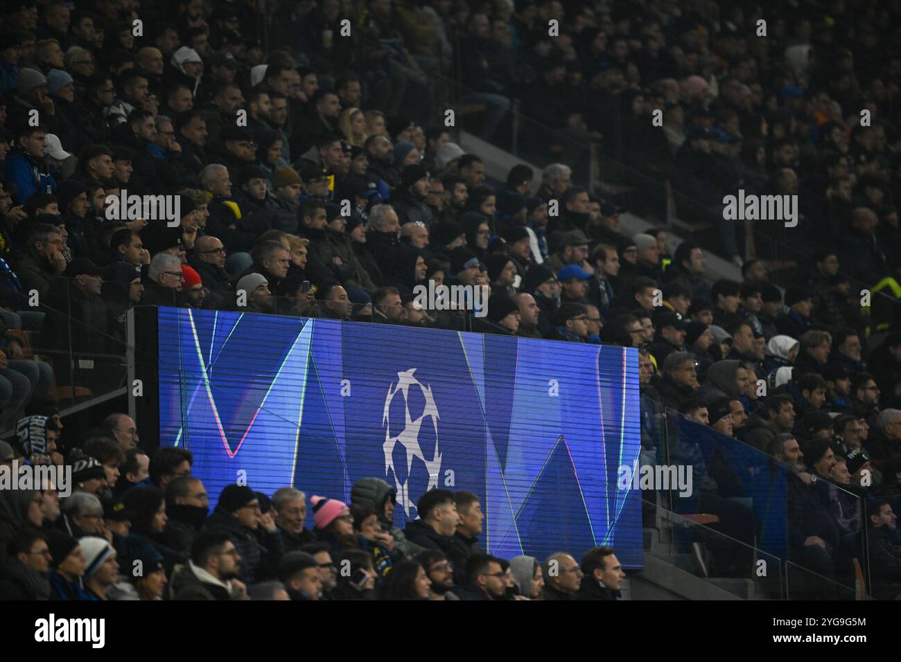 Partita di fase della UEFA Champions League fase MD4 tra Inter FC Internazionale e Arsenal FC, il 6 novembre 2024, allo stadio Giuseppe Meazza San Siro Siro di Milano Foto Stock