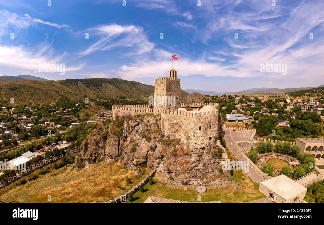 La vista aerea del castello di Rabati è un complesso medievale di Akhaltsikhe, Georgia. Foto Stock