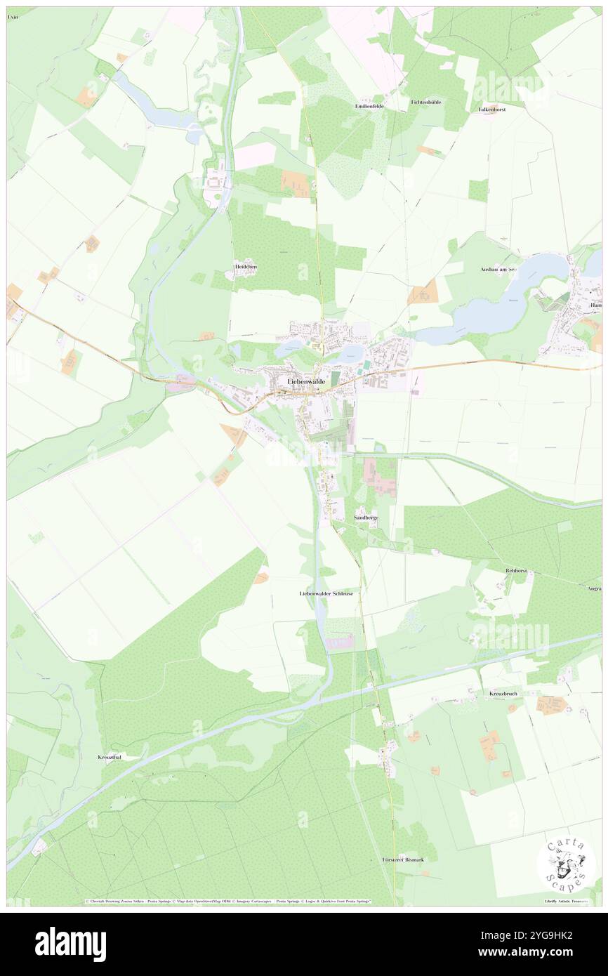 Vosskanal, DE, Germania, Brandeburgo, N 52 51' 53'', N 13 23' 38'', mappa, Cartascapes Mappa pubblicata nel 2024. Esplora Cartascapes, una mappa che rivela i diversi paesaggi, culture ed ecosistemi della Terra. Viaggia attraverso il tempo e lo spazio, scoprendo l'interconnessione del passato, del presente e del futuro del nostro pianeta. Foto Stock