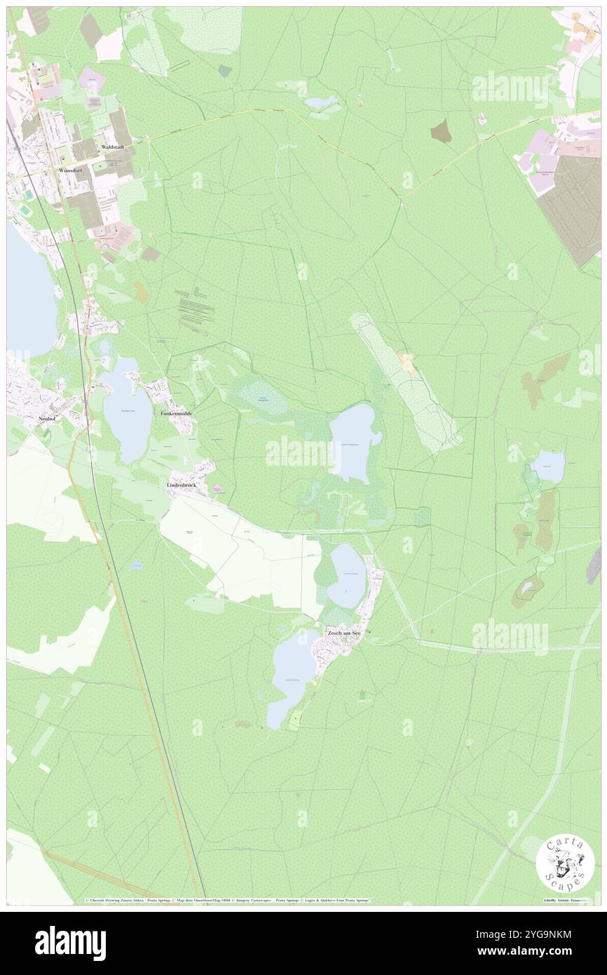 Kleiner Moggelinsee, DE, Germania, Brandeburgo, N 52 7' 59'', N 13 31' 0'', mappa, Cartascapes Mappa pubblicata nel 2024. Esplora Cartascapes, una mappa che rivela i diversi paesaggi, culture ed ecosistemi della Terra. Viaggia attraverso il tempo e lo spazio, scoprendo l'interconnessione del passato, del presente e del futuro del nostro pianeta. Foto Stock