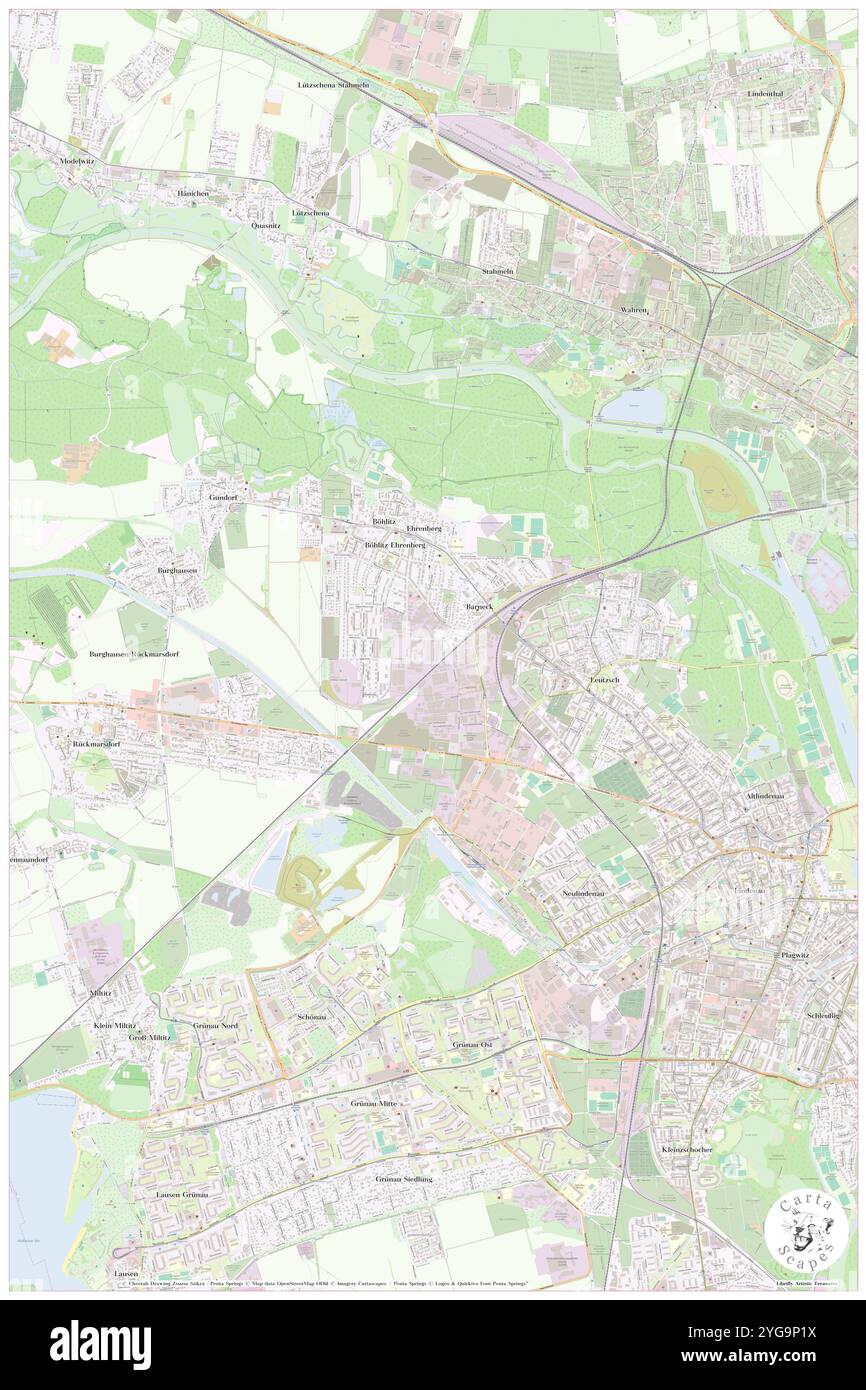 Astral Inn Hotel Leipzig, DE, Germania, Sassonia, N 51 21' 2'', N 12 17' 43'', mappa, Cartascapes Mappa pubblicata nel 2024. Esplora Cartascapes, una mappa che rivela i diversi paesaggi, culture ed ecosistemi della Terra. Viaggia attraverso il tempo e lo spazio, scoprendo l'interconnessione del passato, del presente e del futuro del nostro pianeta. Foto Stock