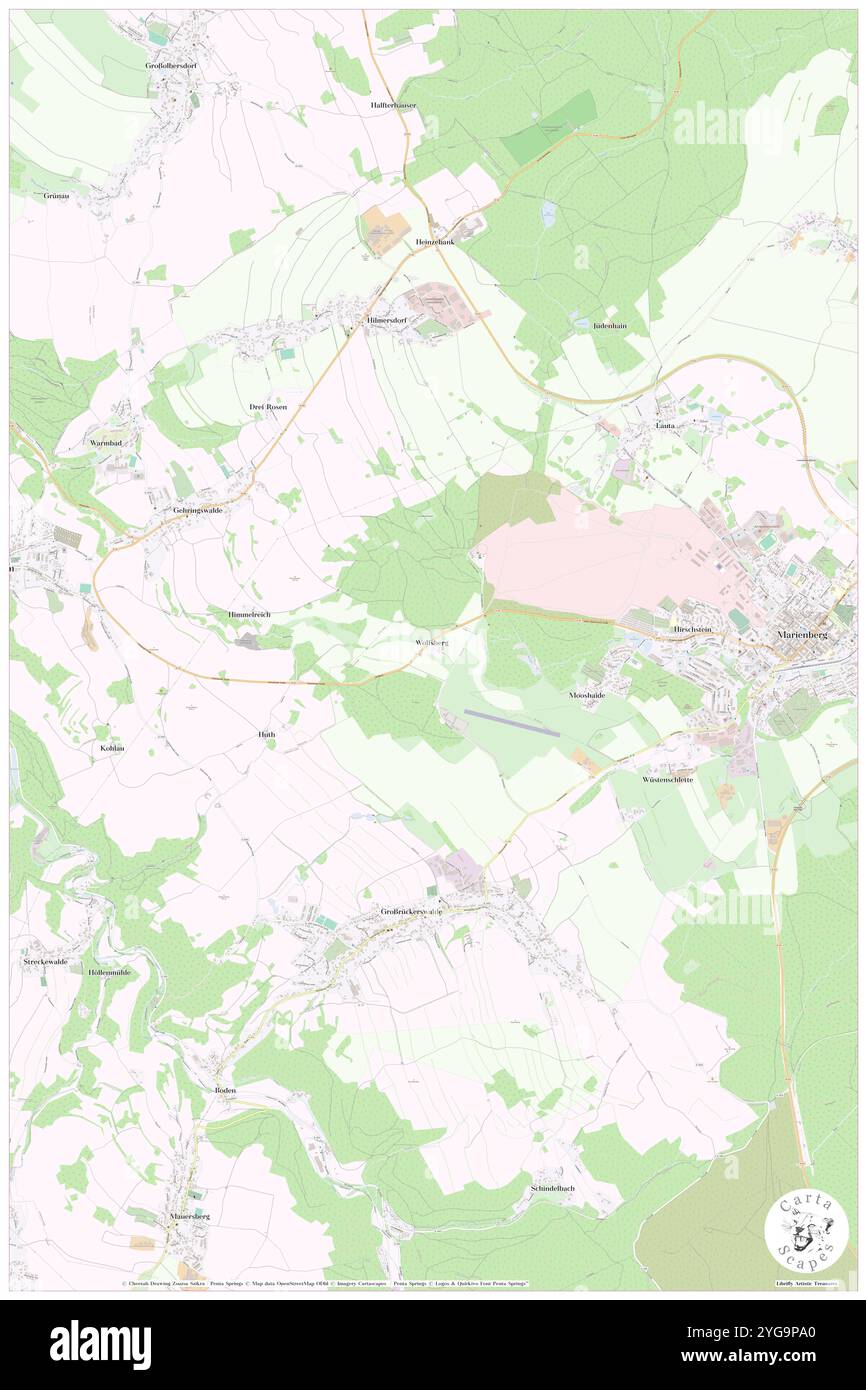 Wolfsberg, DE, Germania, Sassonia, N 50 38' 58'', N 13 7' 9'', mappa, Cartascapes Mappa pubblicata nel 2024. Esplora Cartascapes, una mappa che rivela i diversi paesaggi, culture ed ecosistemi della Terra. Viaggia attraverso il tempo e lo spazio, scoprendo l'interconnessione del passato, del presente e del futuro del nostro pianeta. Foto Stock