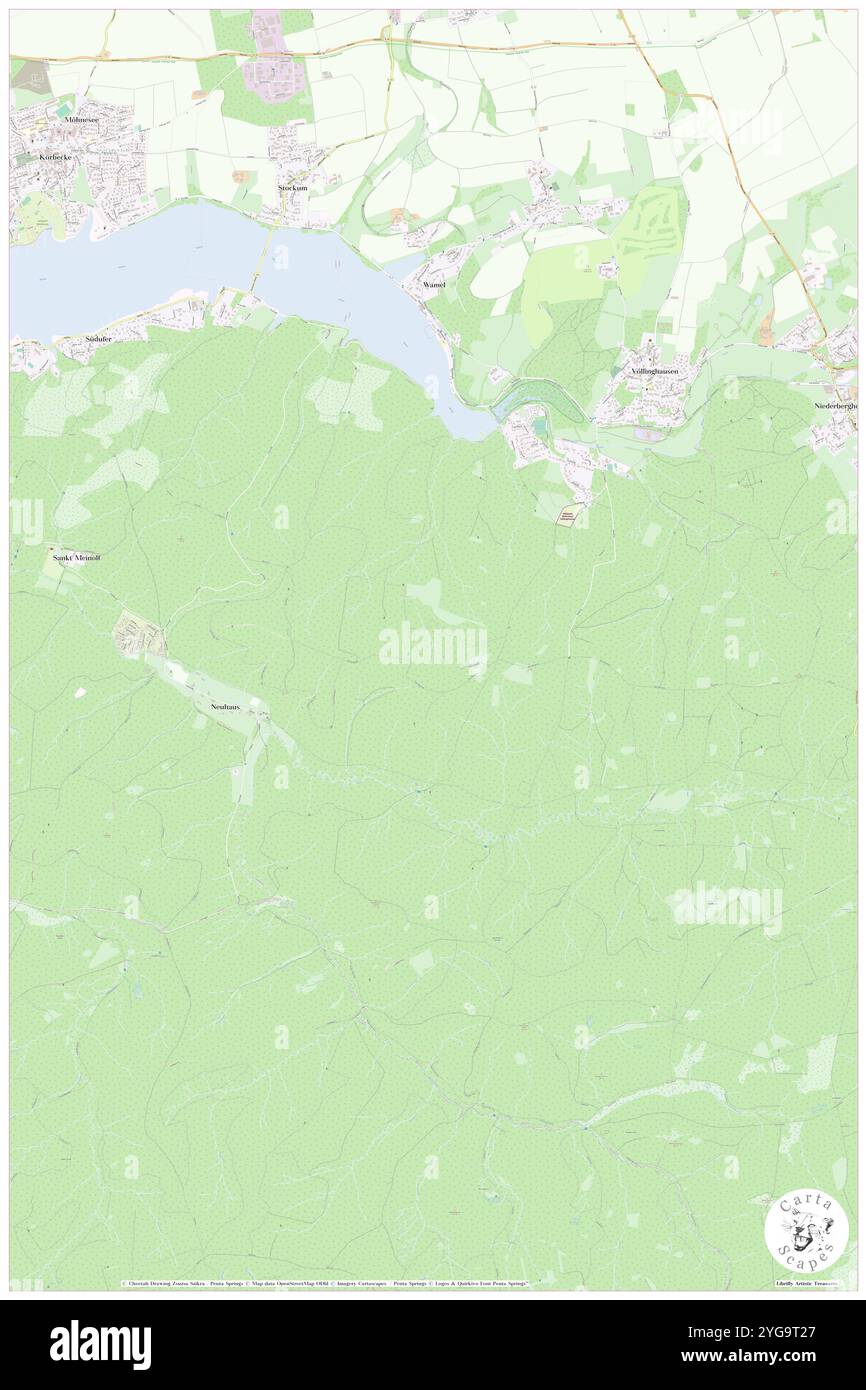 Eichwald, DE, Germania, Renania settentrionale-Vestfalia, N 51 27' 38'', N 8 10' 30'', mappa, Cartascapes Mappa pubblicata nel 2024. Esplora Cartascapes, una mappa che rivela i diversi paesaggi, culture ed ecosistemi della Terra. Viaggia attraverso il tempo e lo spazio, scoprendo l'interconnessione del passato, del presente e del futuro del nostro pianeta. Foto Stock