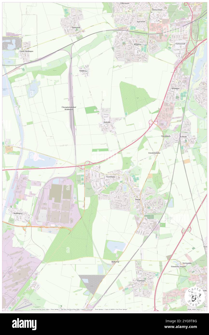 Schaferberg, DE, Germania, bassa Sassonia, N 52 12' 0'', N 10 28' 0'', mappa, Cartascapes Mappa pubblicata nel 2024. Esplora Cartascapes, una mappa che rivela i diversi paesaggi, culture ed ecosistemi della Terra. Viaggia attraverso il tempo e lo spazio, scoprendo l'interconnessione del passato, del presente e del futuro del nostro pianeta. Foto Stock