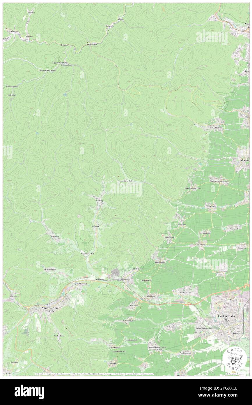 Burrweiler, DE, Germania, Rheinland-Pfalz, N 49 14' 52'', N 8 4' 41'', mappa, Cartascapes Mappa pubblicata nel 2024. Esplora Cartascapes, una mappa che rivela i diversi paesaggi, culture ed ecosistemi della Terra. Viaggia attraverso il tempo e lo spazio, scoprendo l'interconnessione del passato, del presente e del futuro del nostro pianeta. Foto Stock